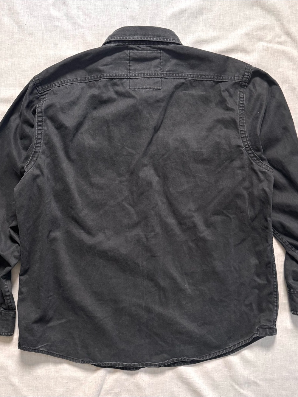 Nautica Jeans Co. Washed Black Button-Front Military Utility Shirt - Picture 5 of 5